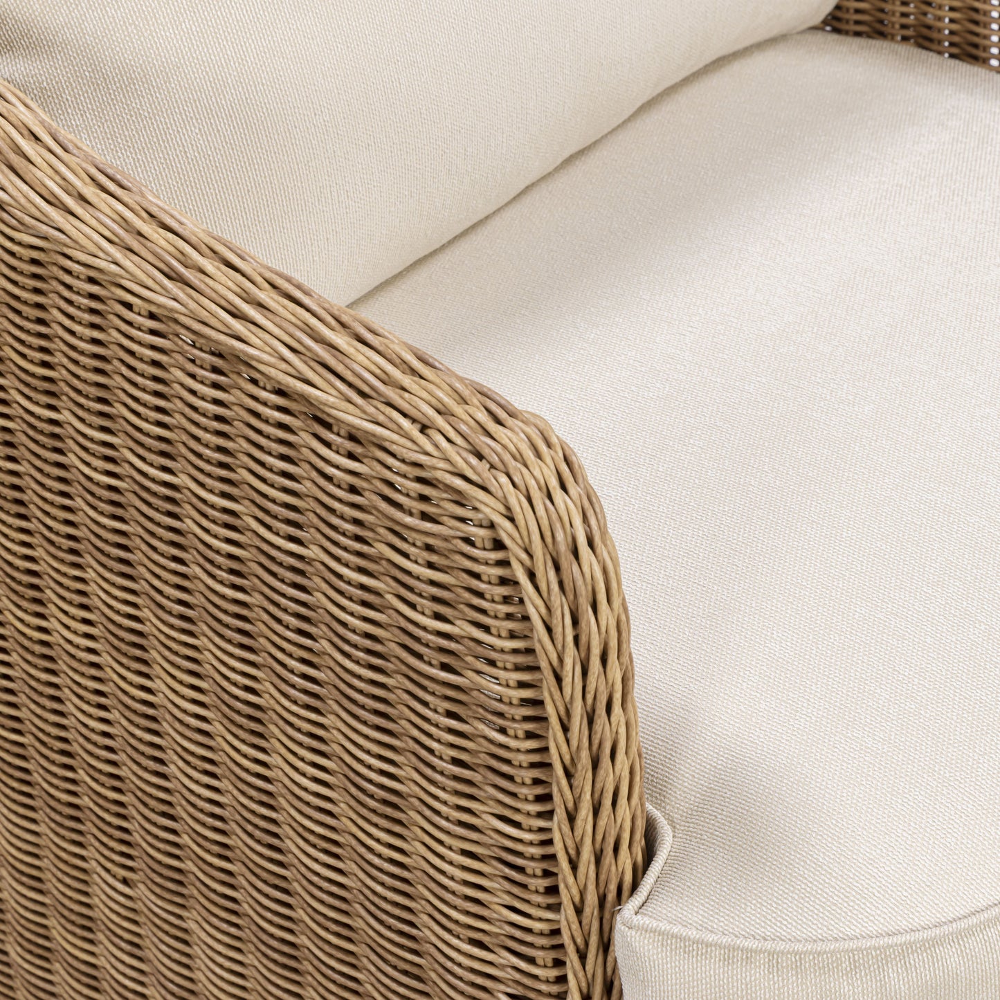 Axel Cream Boucle Outdoor Accent Chair - Image 3