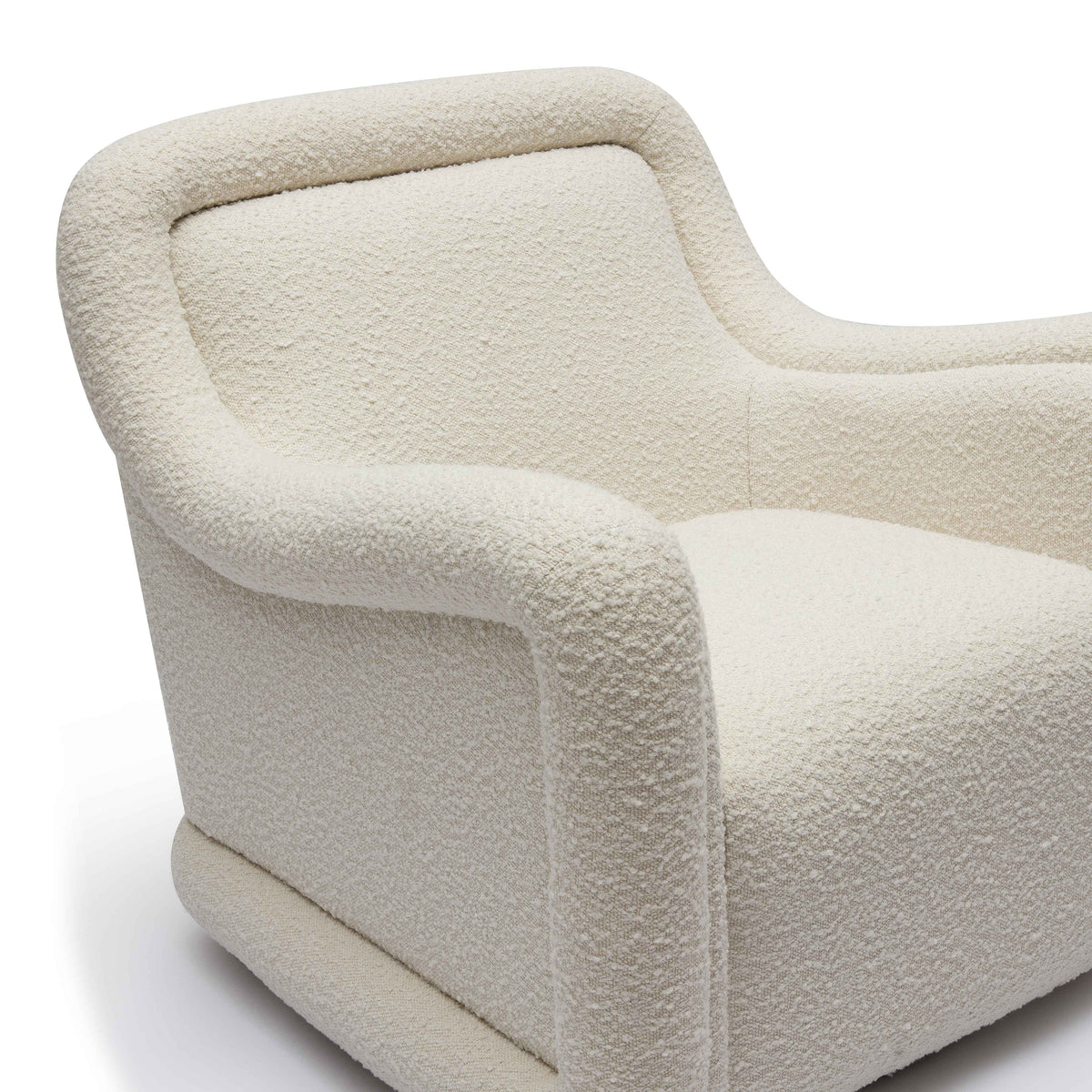 Charli Performance Swivel Chair - Cream - Image 5
