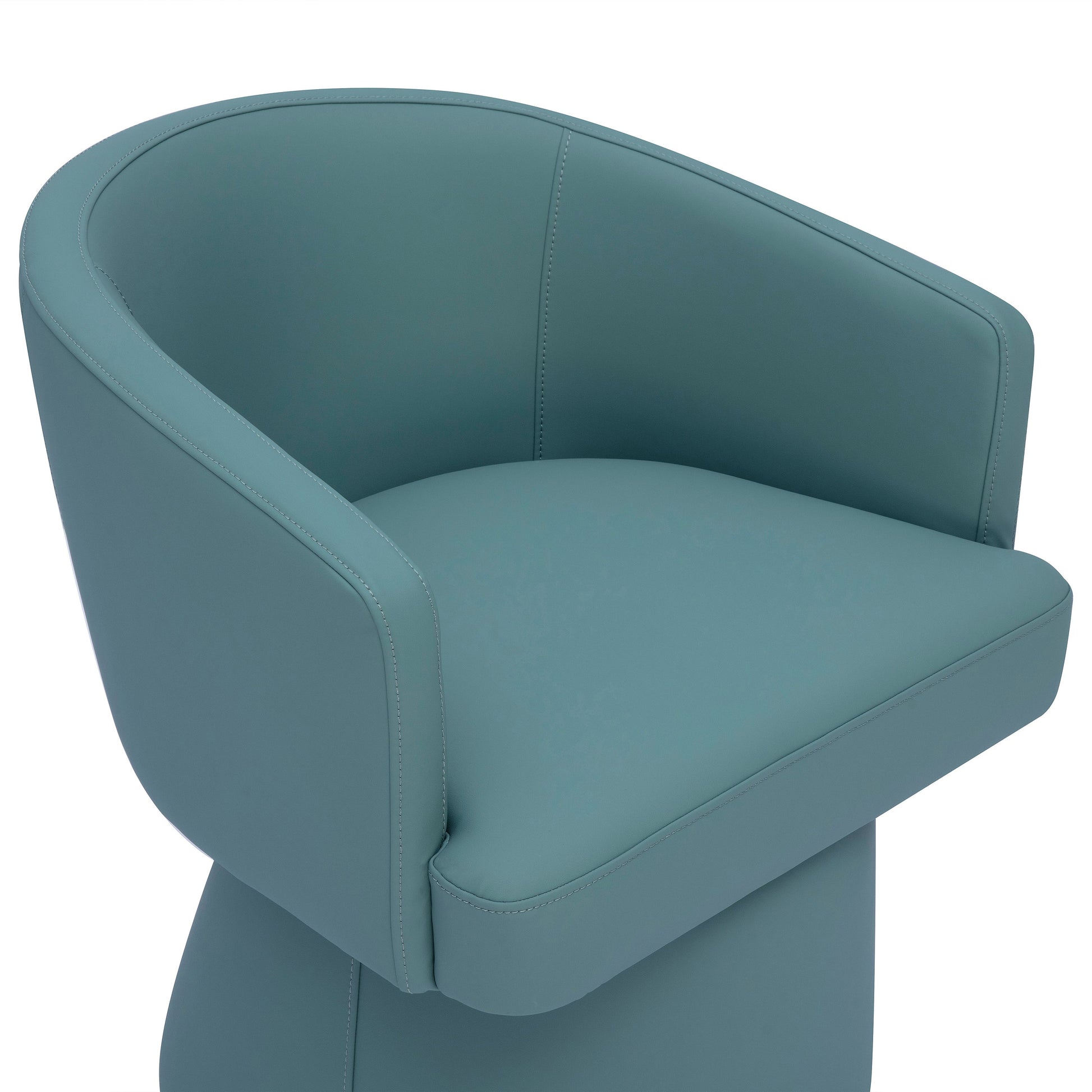 Kristen Rolling Desk Chair - Sea Foam Green - Image 4