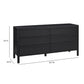 Tyra 62" Black Ash 6-Drawer Dresser - Image 8