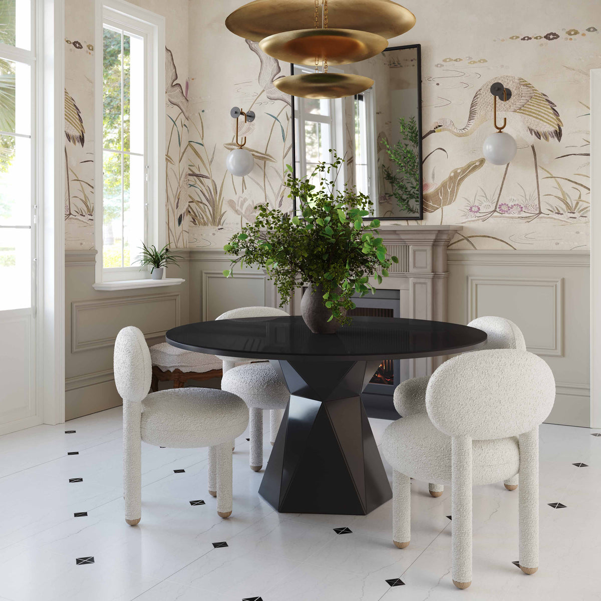 Manu Performance Fabric Side Chair - Off-White - Image 3