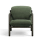 Vivienne Upcycled Performance Velvet Accent Chair - Forest Green - Image 2