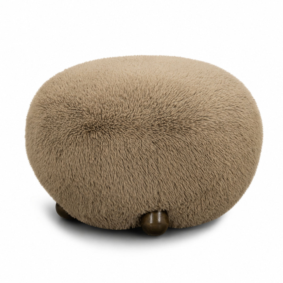 Pucker Ottoman - Taupe - Image 2