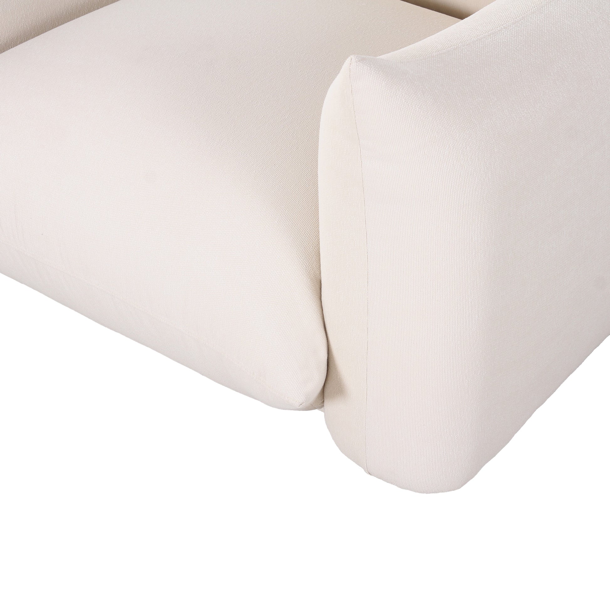 Saint Tropez Stuffed Indoor/Outdoor Armchair - Cream - Image 3