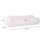 Gorge 116" Modular Sofa - Cream - Image 5