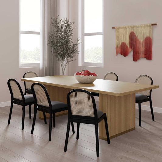 Chelsea Oak Wood Rectangular Dining Table (79"-96") - Image 2