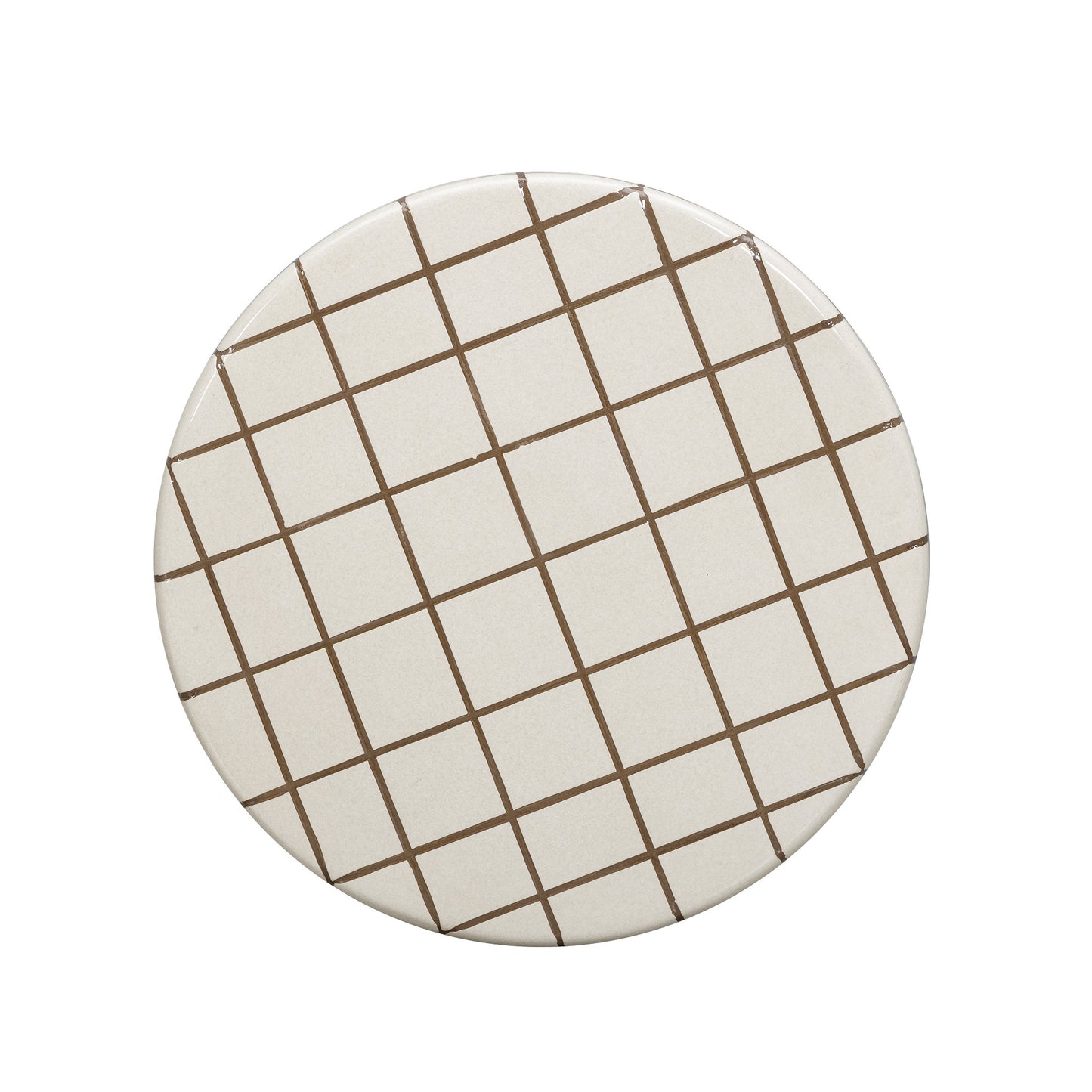 Tatiana Round Concrete Indoor/Outdoor Side Table - Ecru - Image 4