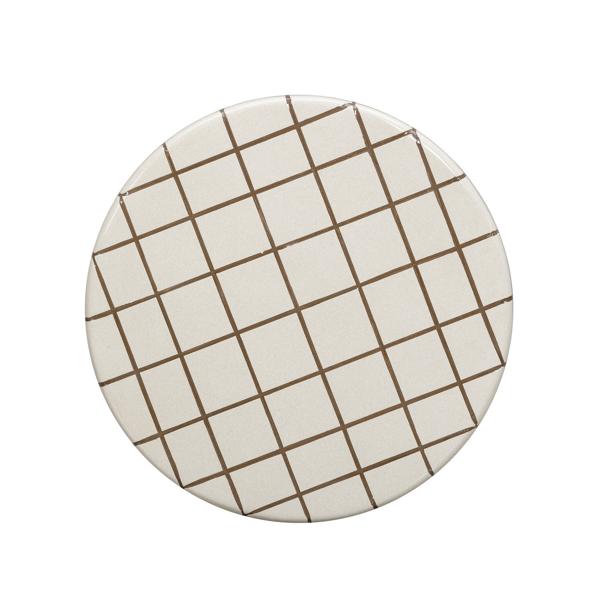Tatiana Round Concrete Indoor/Outdoor Side Table - Ecru - Image 4