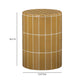 Tatiana Round Concrete Indoor/Outdoor Side Table - Ochre - Image 5