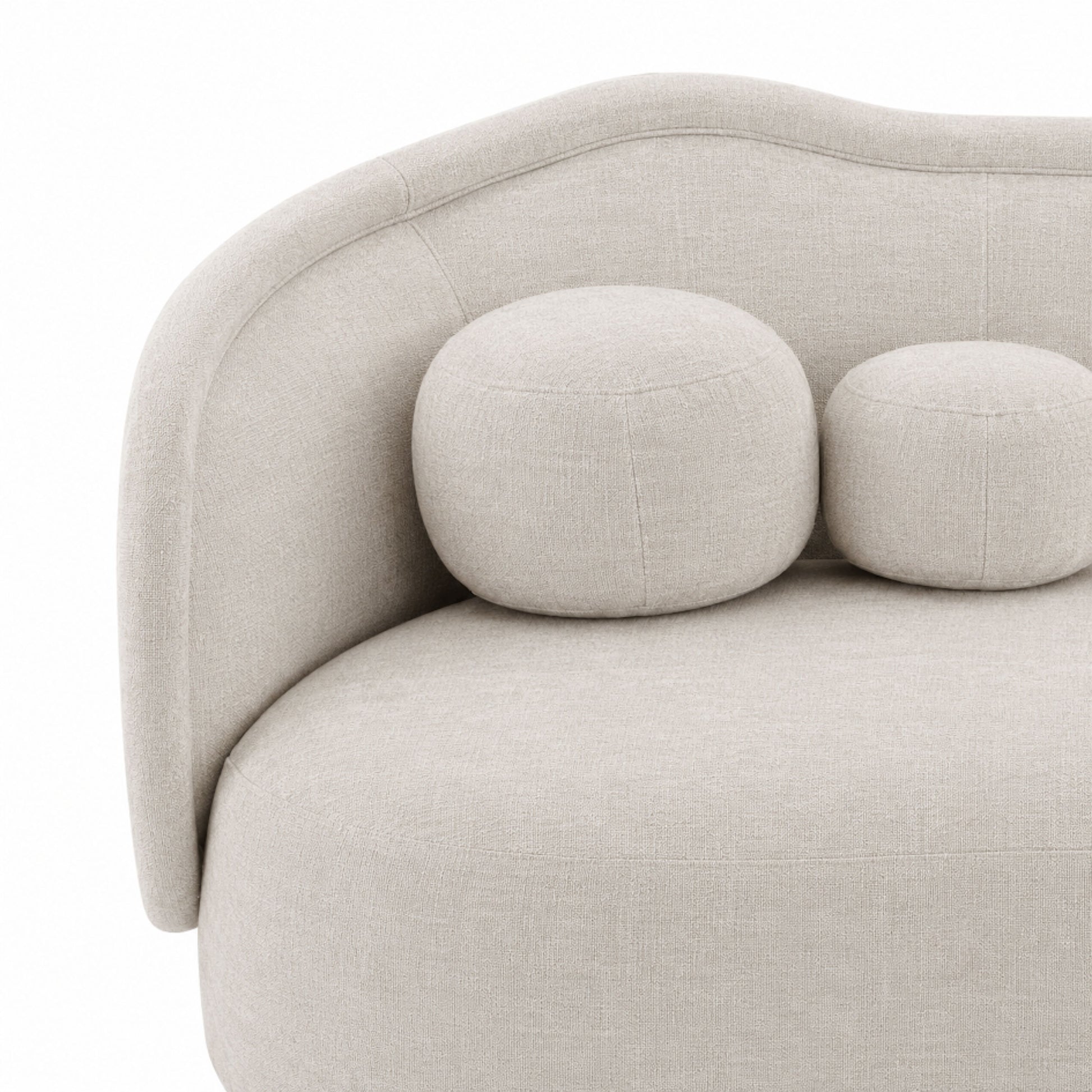 Circe 93" Sofa - Off-White - Image 4