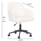 Sydney Office Desk Chair - Cream - Image 7