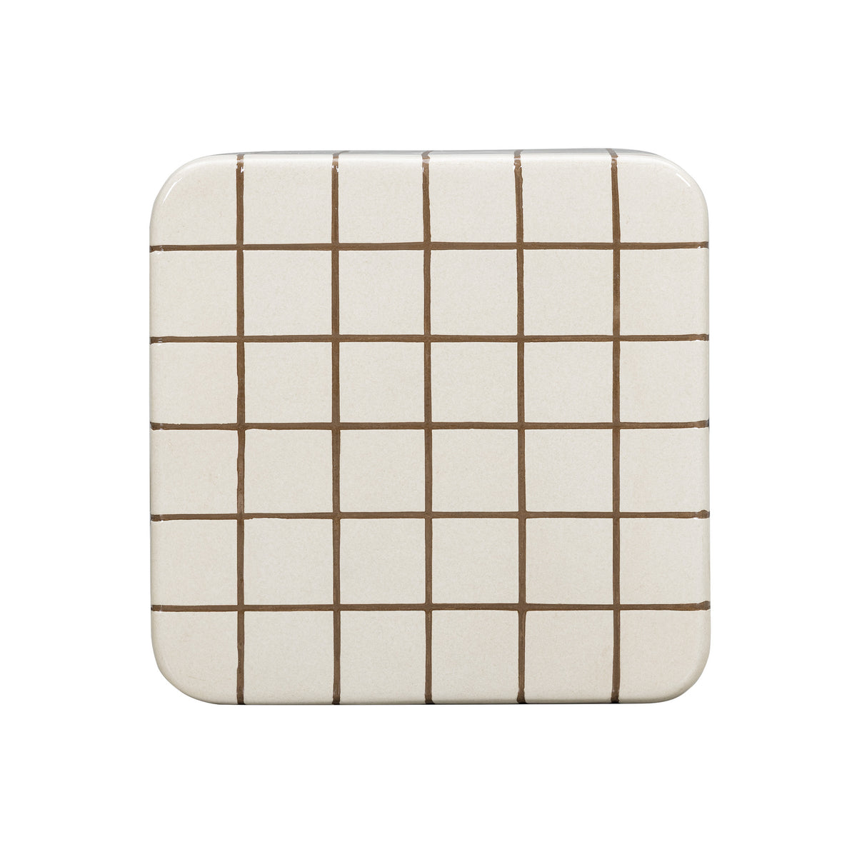Tatiana Square Concrete Indoor/Outdoor Side Table - Ecru - Image 4