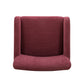 Crawley Performance Linen Chenille Dining Chair - Red Wine - Image 5