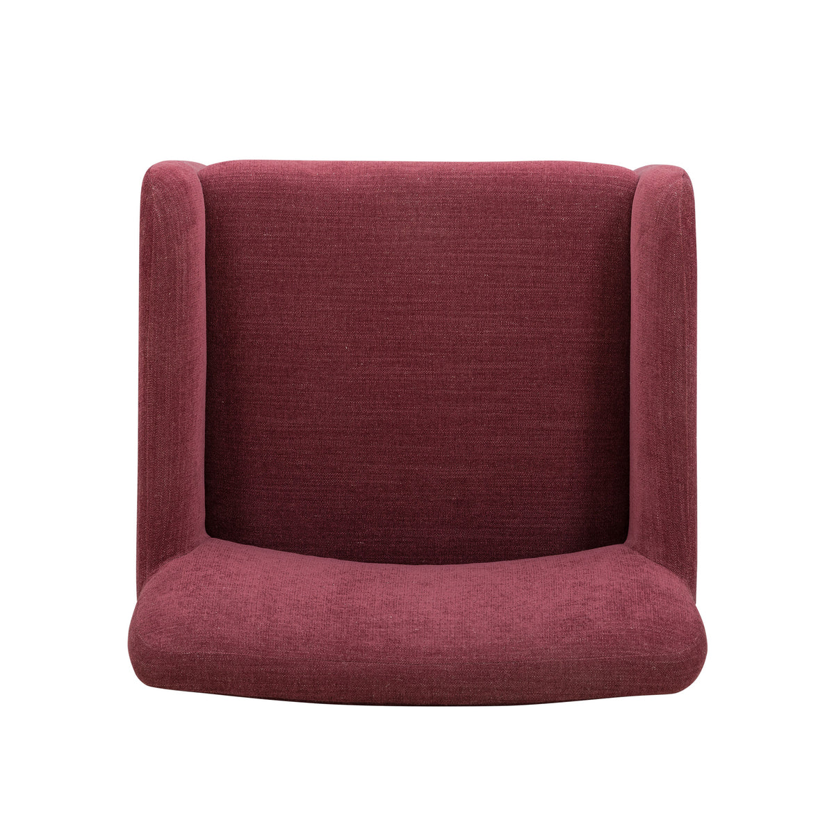 Crawley Performance Linen Chenille Dining Chair - Red Wine - Image 5