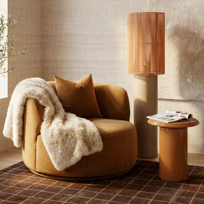 Fickle Swivel Accent Chair - Camel - Image 1