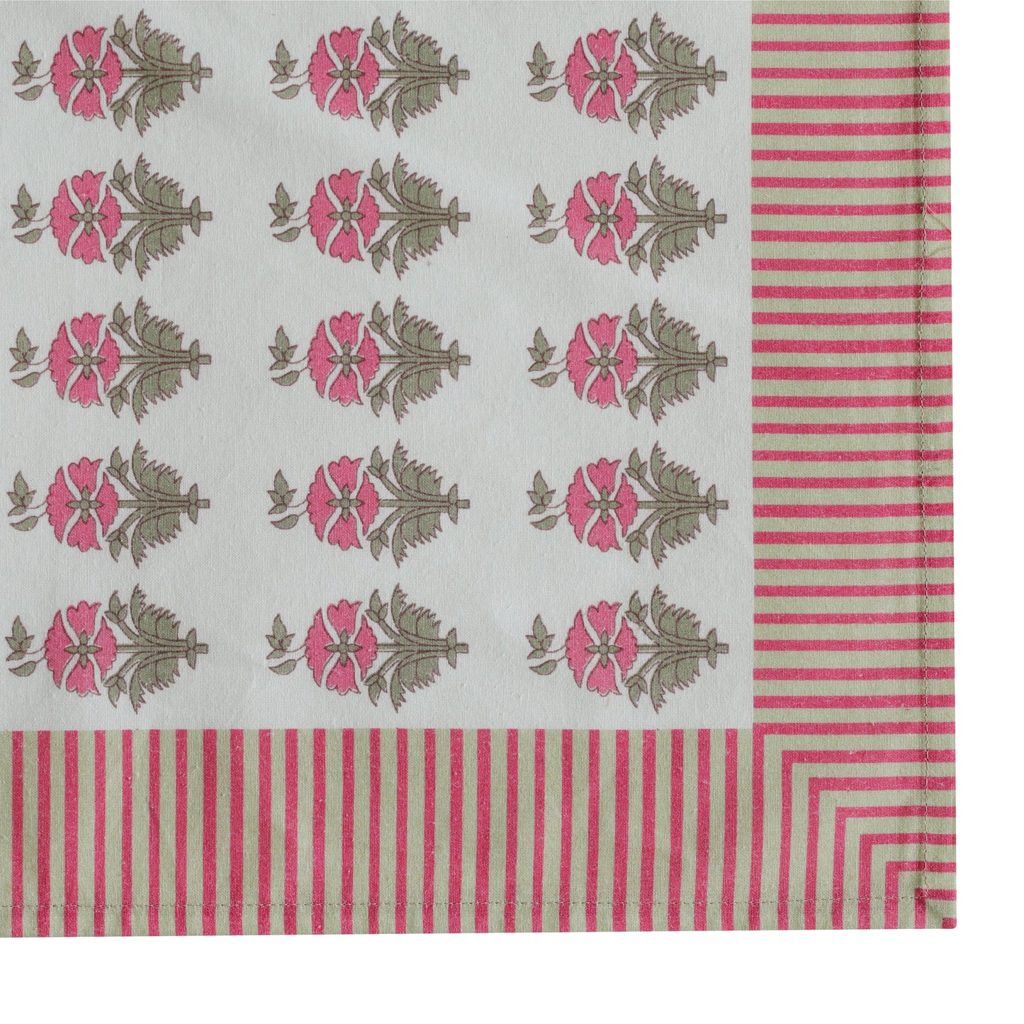 Crissy Cotton Canvas Printed Napkins - Set of 4 - Pink Vintage Floral - Image 4