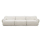 Zenith 116.5" Contract-Grade Upcycled Fabric Modular Sofa - Cream - Image 2