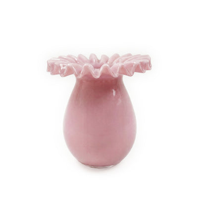 Ruff Pink Glass Vase - Image 1