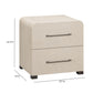 Marissa 22" Ash 2-Drawer Nightstand - Washed Ash - Image 8