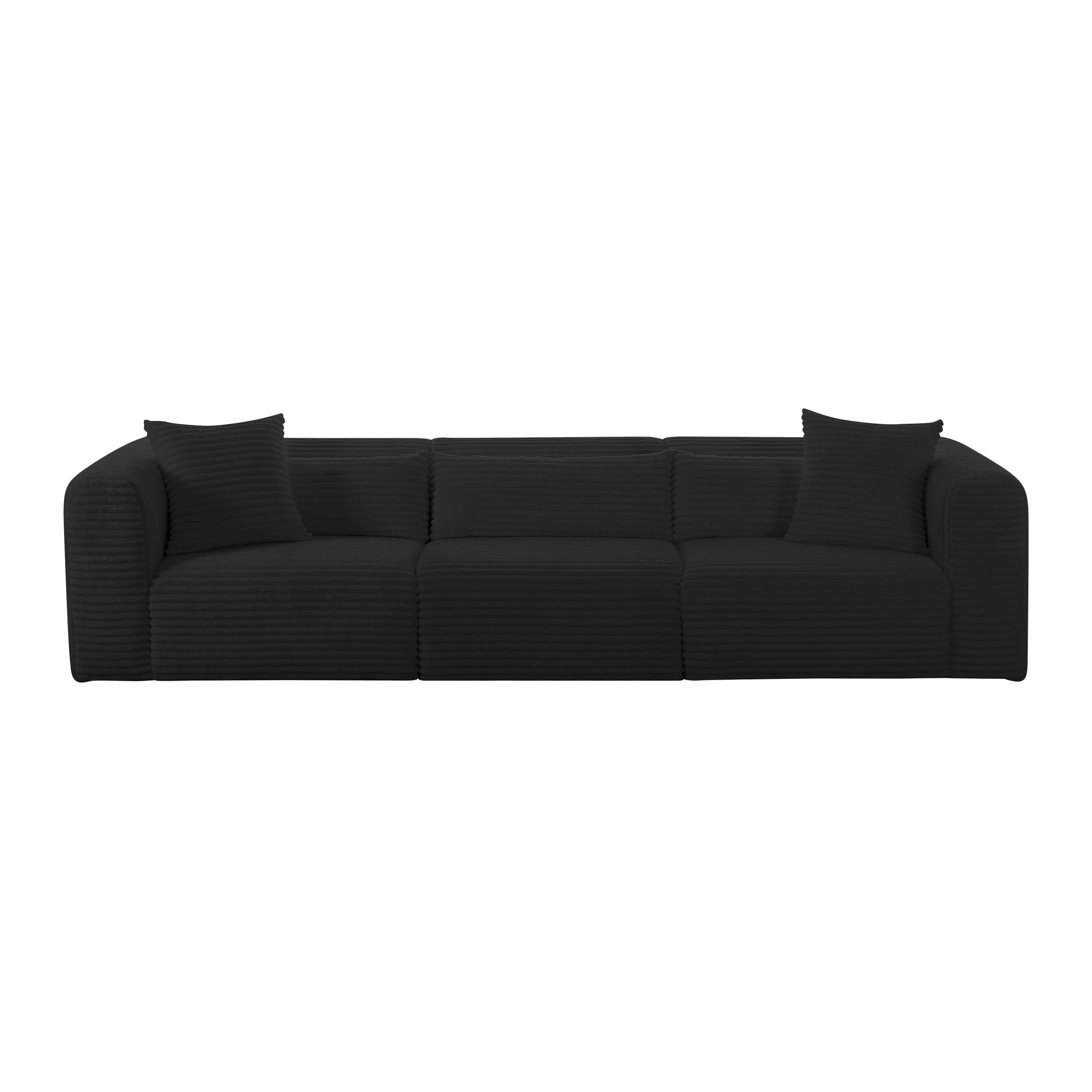Tarra 118" Modular Sofa - Black - Image 1
