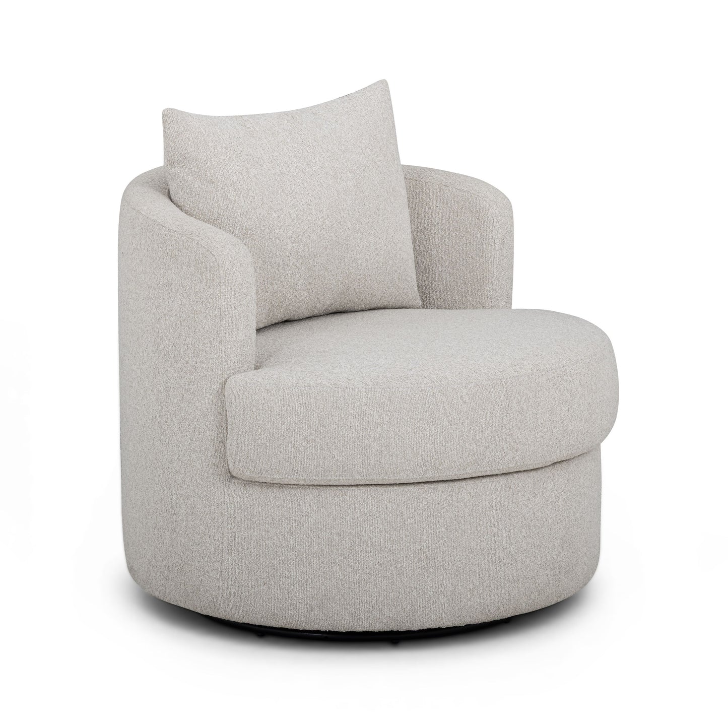 Silvi Performance Boucle Swivel Accent Chair - Off-White - Image 1