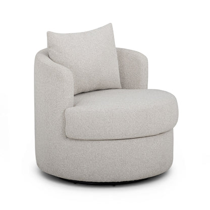 Silvi Performance Boucle Swivel Accent Chair - Off-White - Image 1