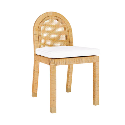 Amara Arched Rattan Dining Chair - Image 1