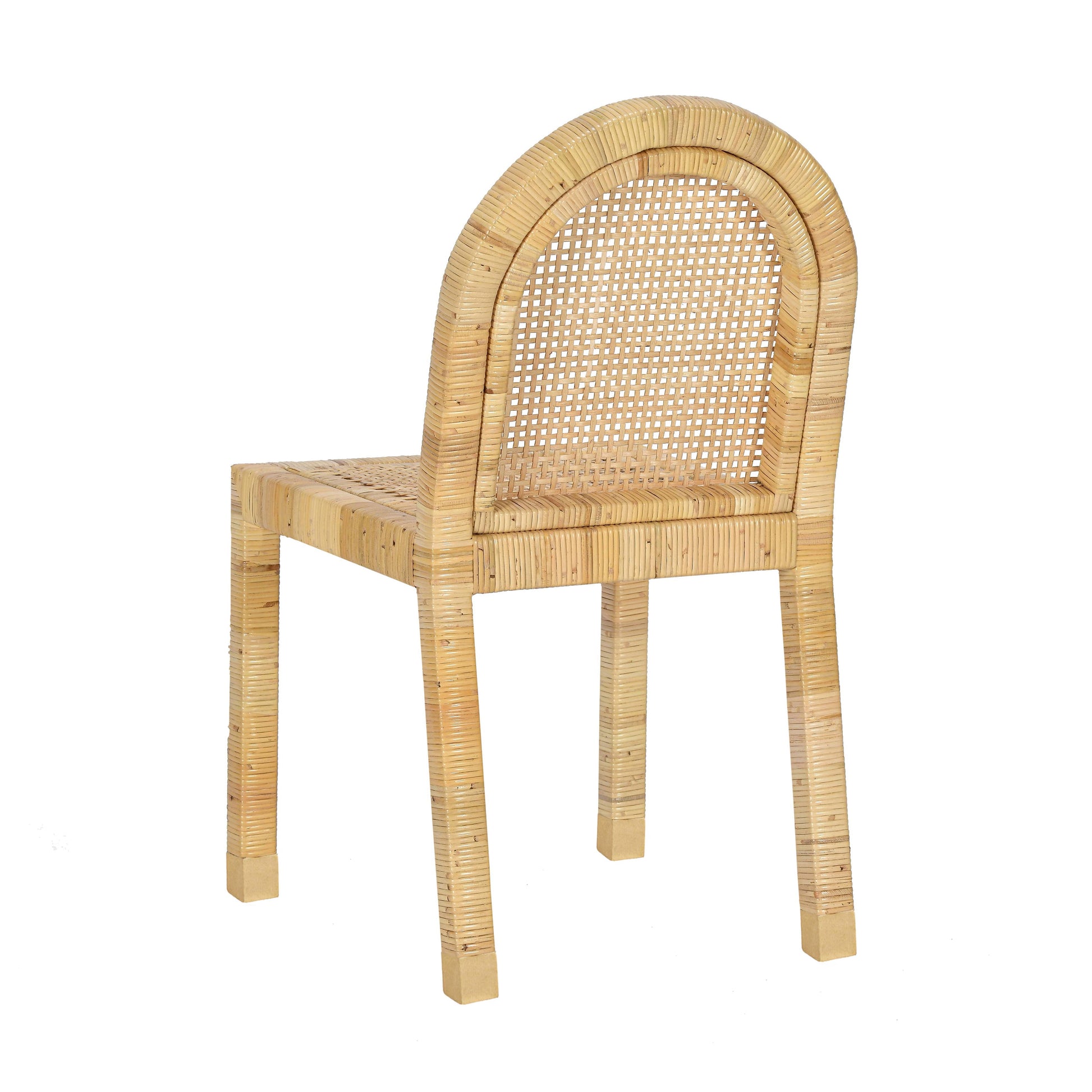 Amara Arched Rattan Dining Chair - Natural - Image 8