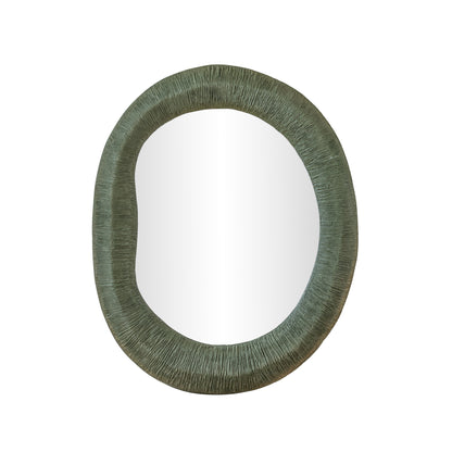 Orpheus 22"X28" Forest Green Lightweight Faux Stone Thick Wall Mirror - Default Title - Image 2