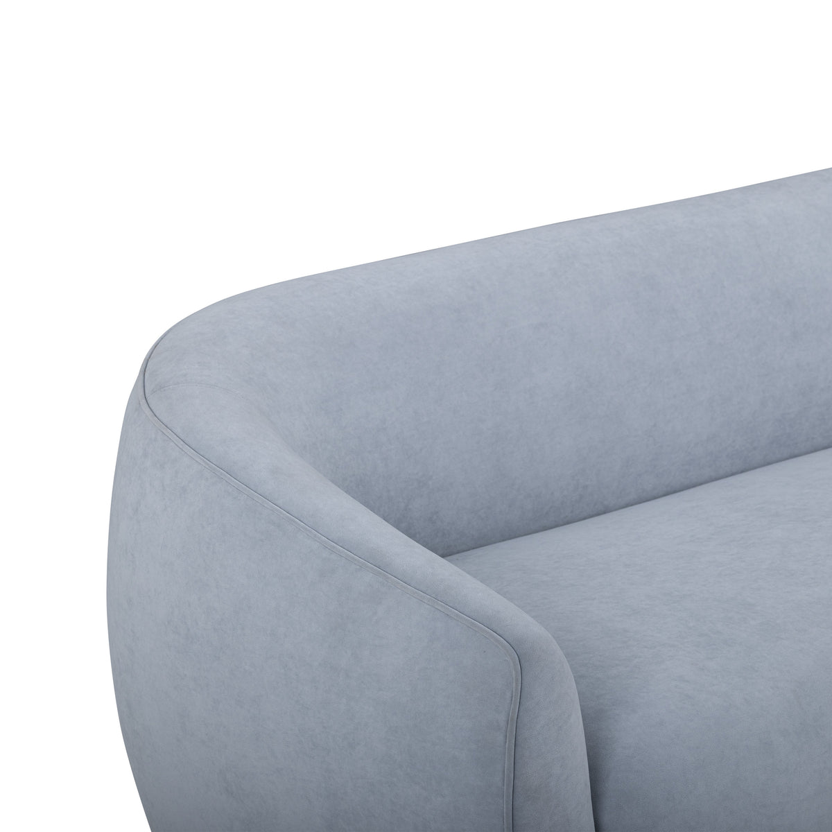 Jordan 70" Textured Performance Velvet Loveseat - Baby Blue - Image 3