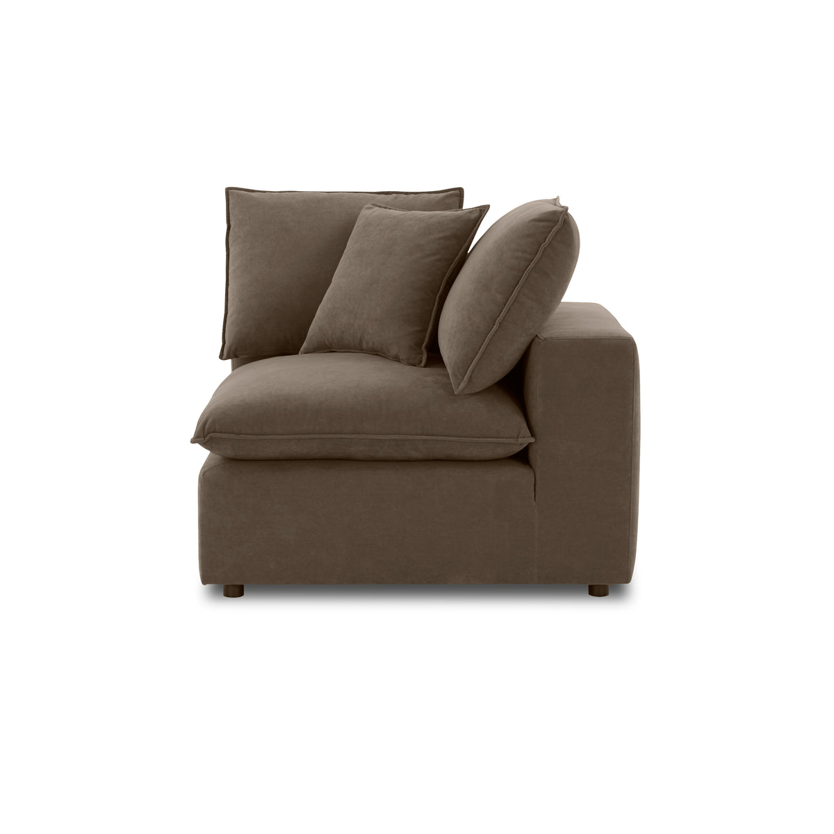 Cali Modular Corner Chair - Chocolate Brown - Image 3