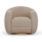 Judy Swivel Accent Chair - Taupe - Image 3