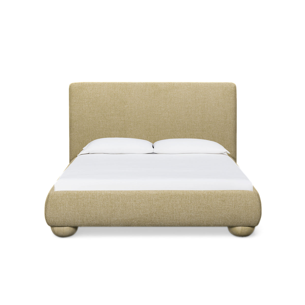 Rayne Textured Fabric Bed - Honey / Queen - Image 3