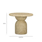 Cynthia Concrete Indoor/Outdoor Side Table - Light Emperador Marble - Image 6