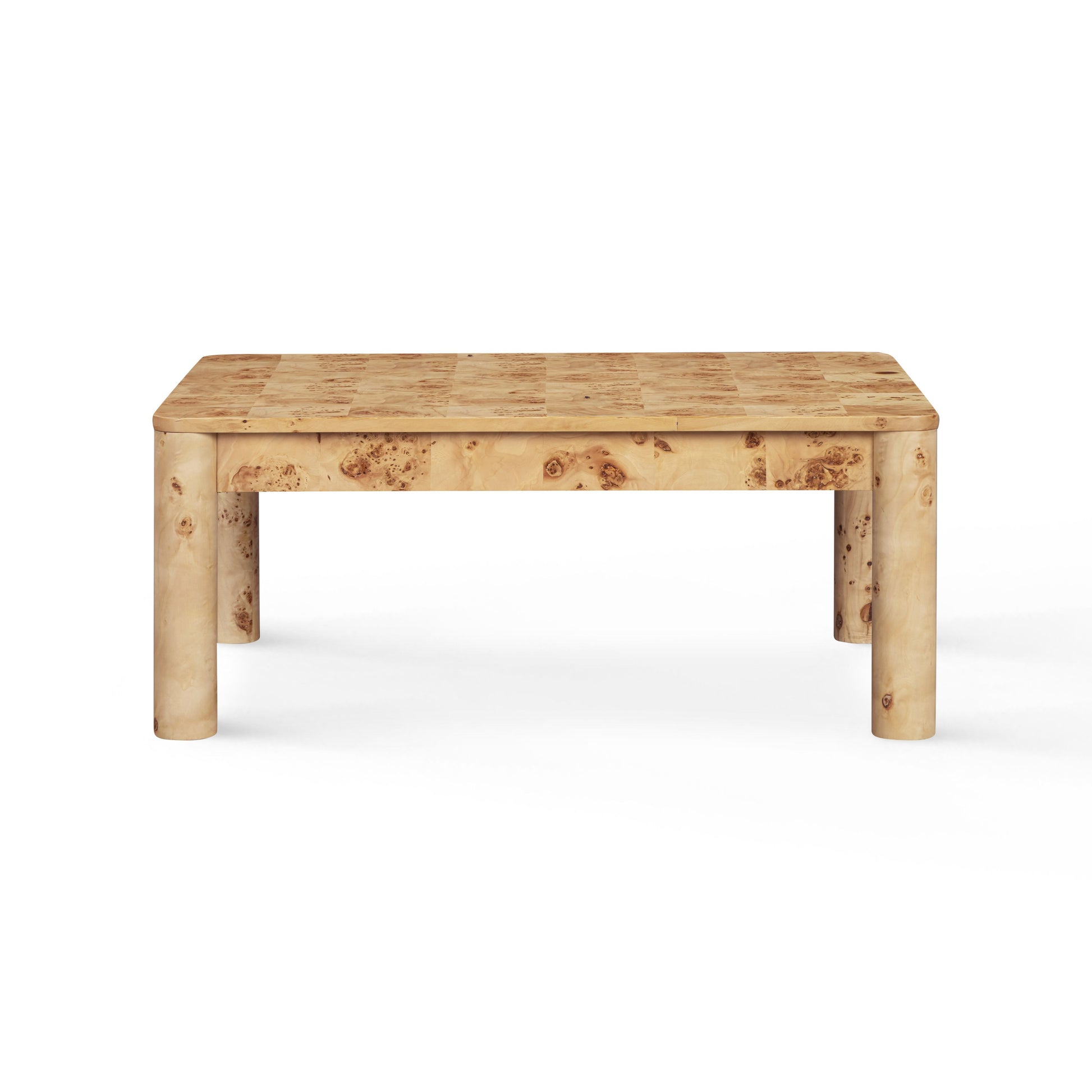 Berri 39" Natural Burl Coffee Table - Image 2