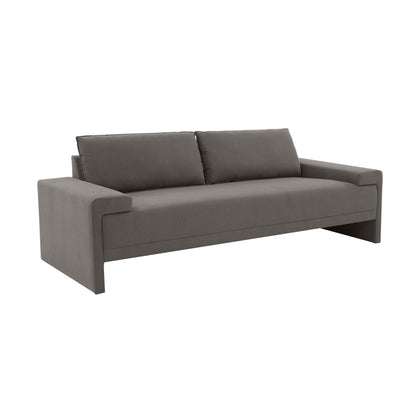 Maeve 91" Contract-Grade Fabric Sofa - Grey - Image 1