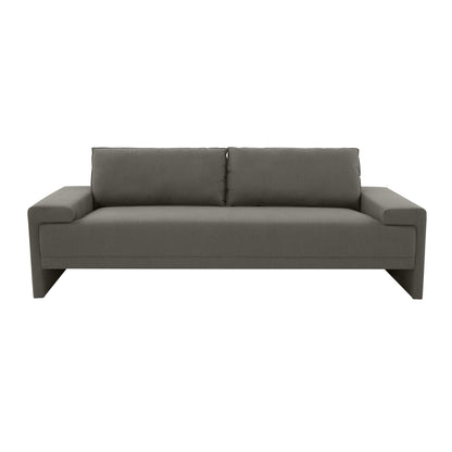 Maeve 91" Contract-Grade Fabric Sofa - Grey - Image 1