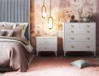 Divine 38" White 5-Drawer Chest - Default Title - Image 1