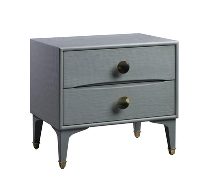 Divine 25" 2-Drawer Nightstand - Grey - Image 1
