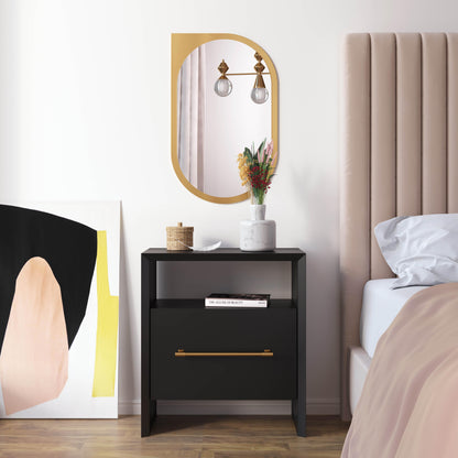 Libre 23" Nightstand With Drawer - Black - Image 1