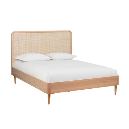 Carmen Natural Ash and Cane Bed - King - Image 1