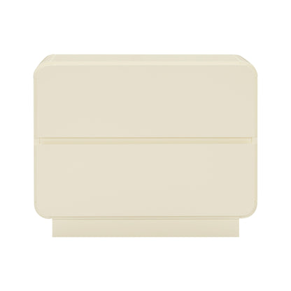 Sagura 28" 2-Drawer Nightstand - Cream - Image 1