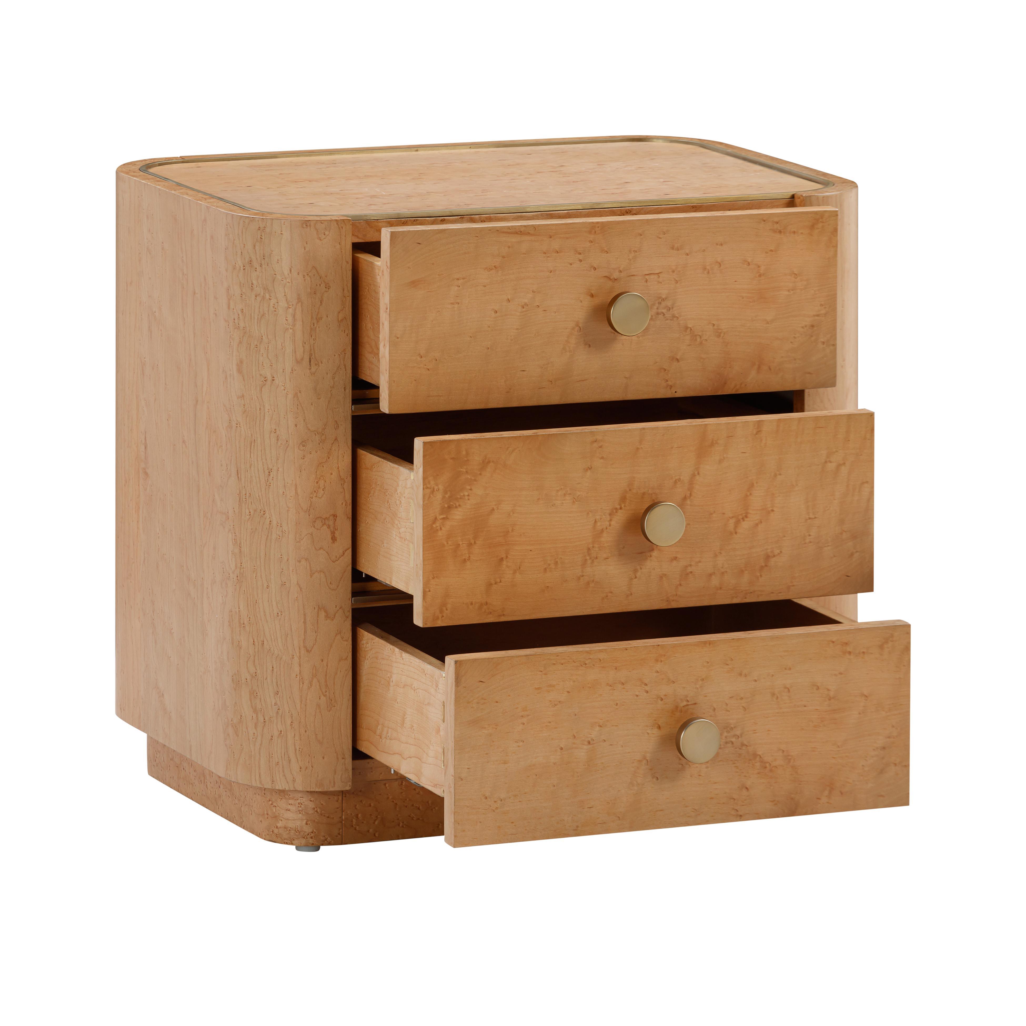 Abigail Natural Birdseye Maple Nightstand – TOV Furniture