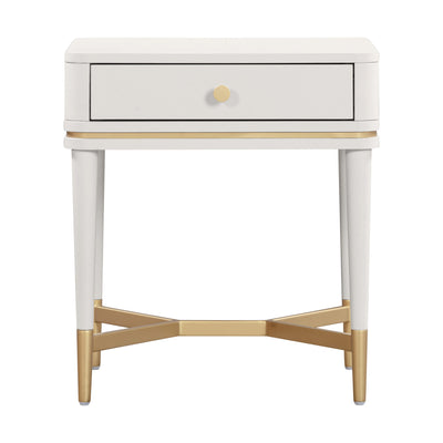 Julieta 19" Acacia Wood Nightstand With Drawer - Image 1