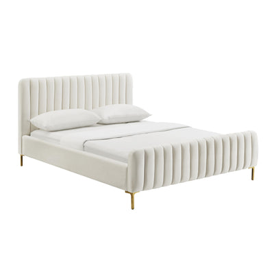 Angela Performance Velvet Bed - Image 1