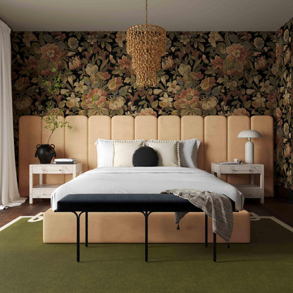 Palani Performance Velvet Headboard Wings - Honey - Image 1