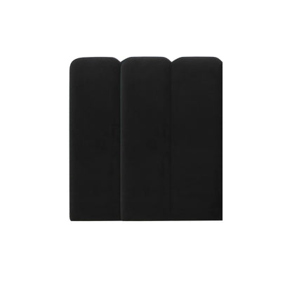 Palani Performance Velvet Headboard Wings - Black - Image 2