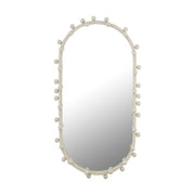 Bubbles Ivory Oval Wall Mirror (17"X31.5"-22.6"X42")