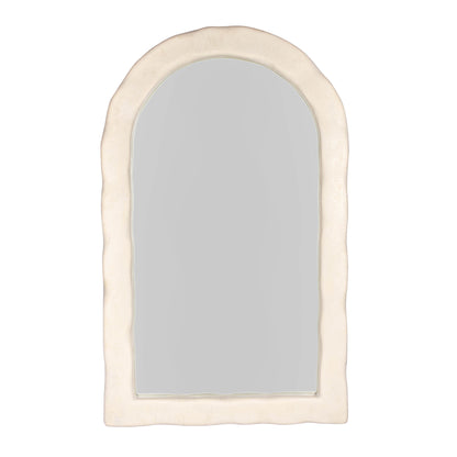 Kaia 48"X79" Cream Lightweight Faux Stone Floor Mirror - Default Title - Image 2