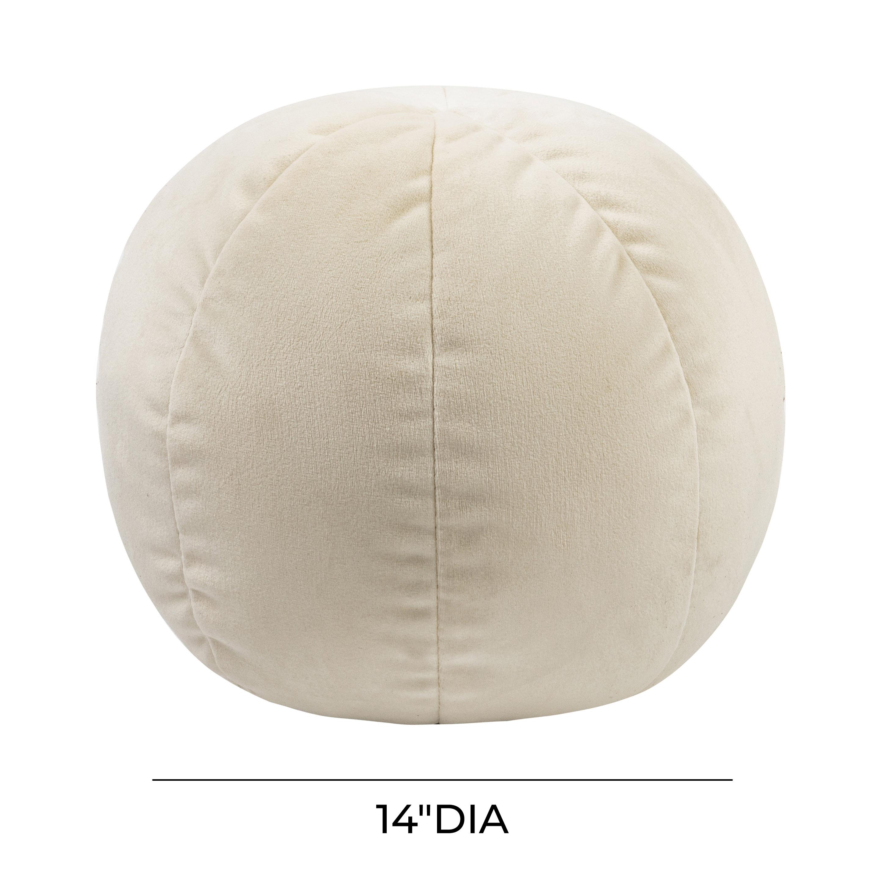 Boba Velvet Ball Throw Pillow - Thumbnail 3
